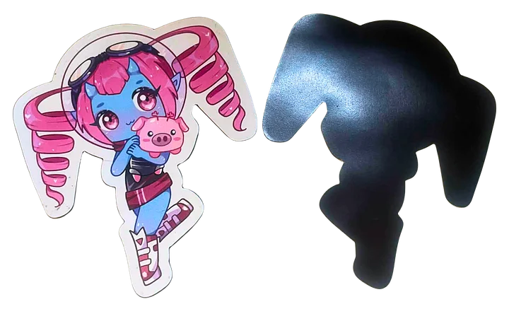 🌌 Circuit Witch & PuuPuu The Space Pig Magnet 🌌 product image (1)
