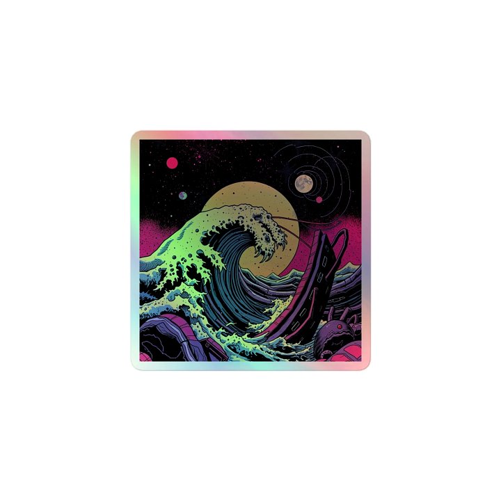 Tidemaw Creature Holographic Sticker- 3x3 product image (1)