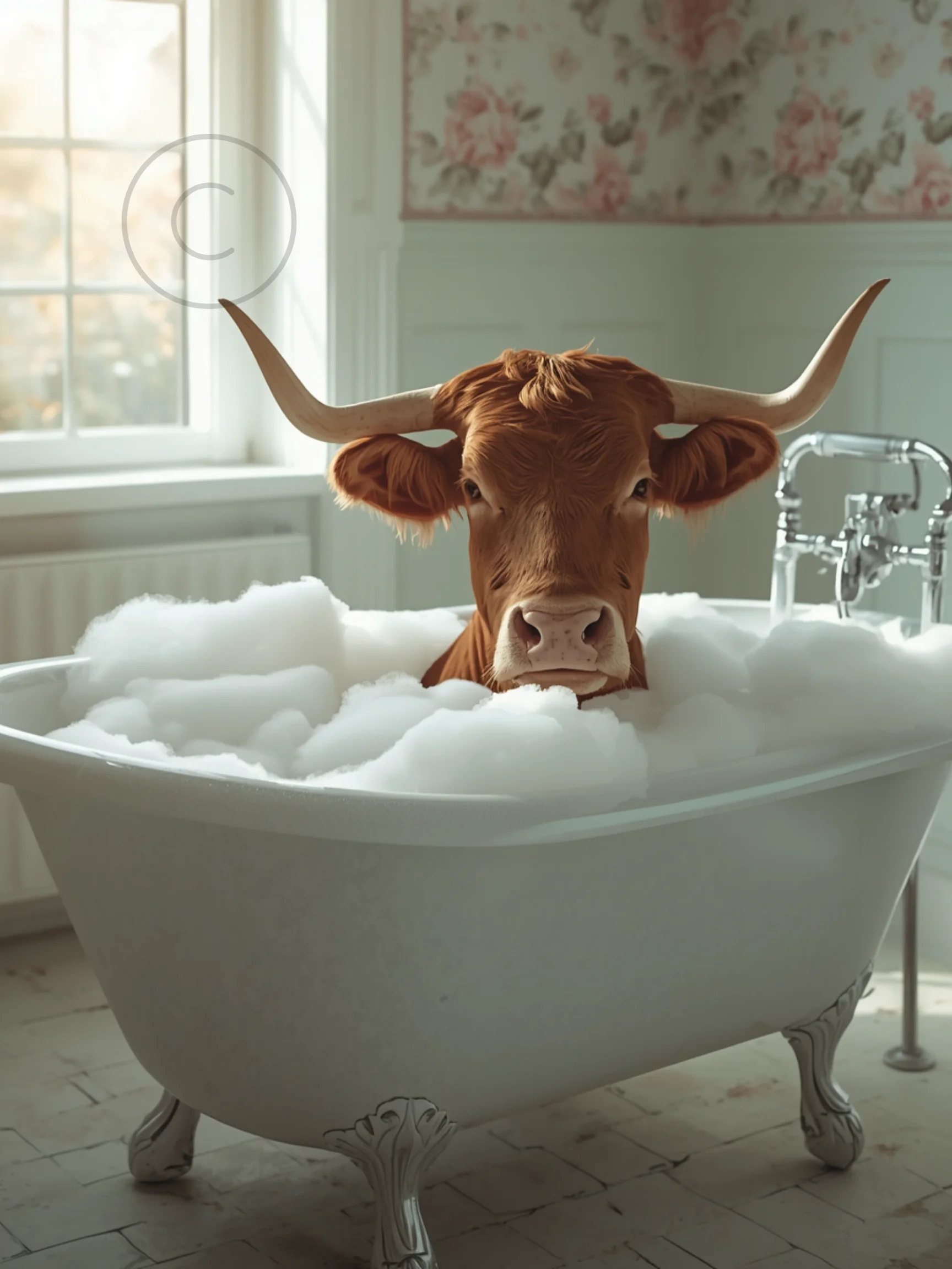Longhorn Bubble Bath Poster product image (1)