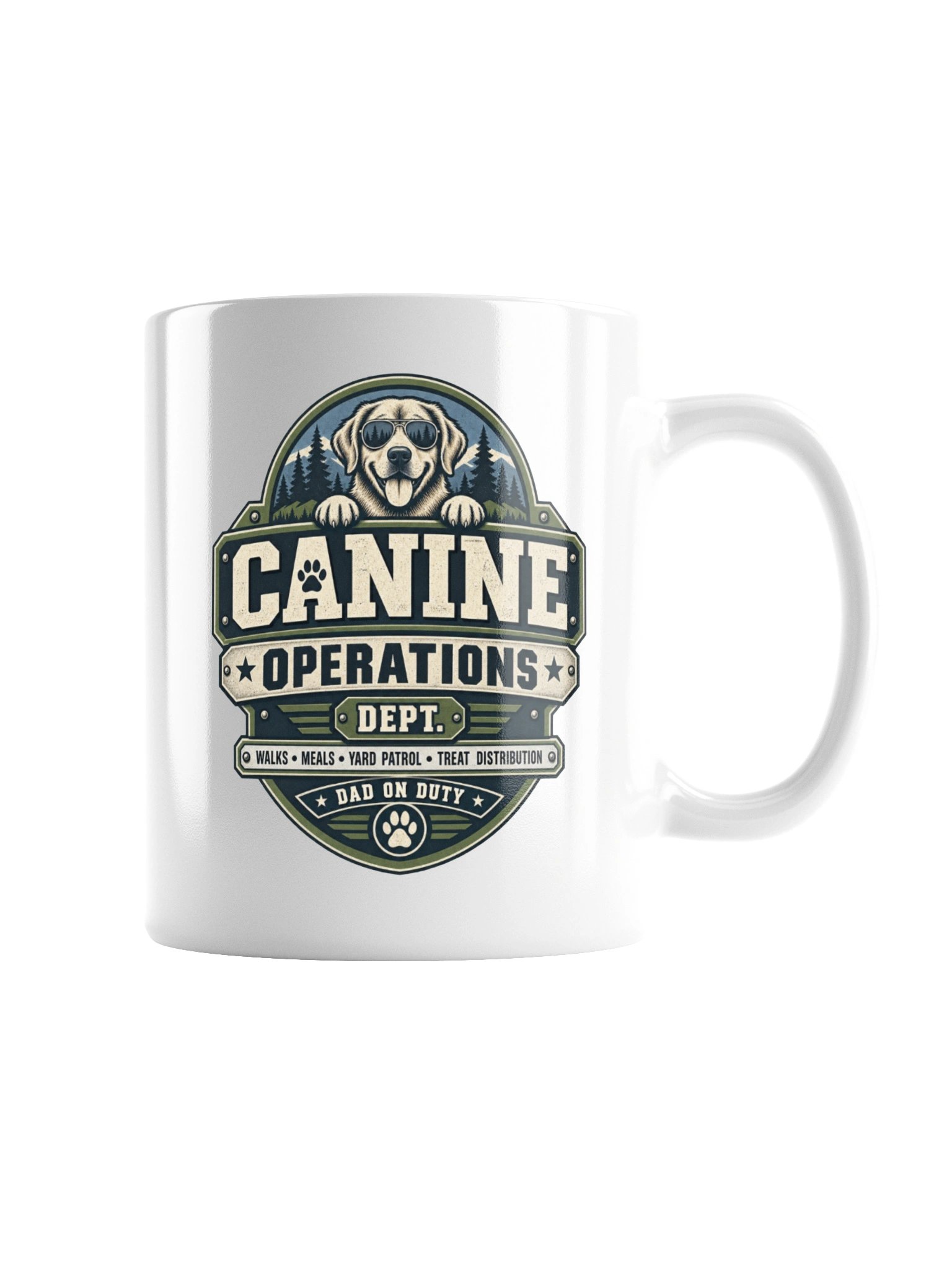 Canine Operations Dept. Mug | Funny Dog Dad Coffee Mug product image (8)