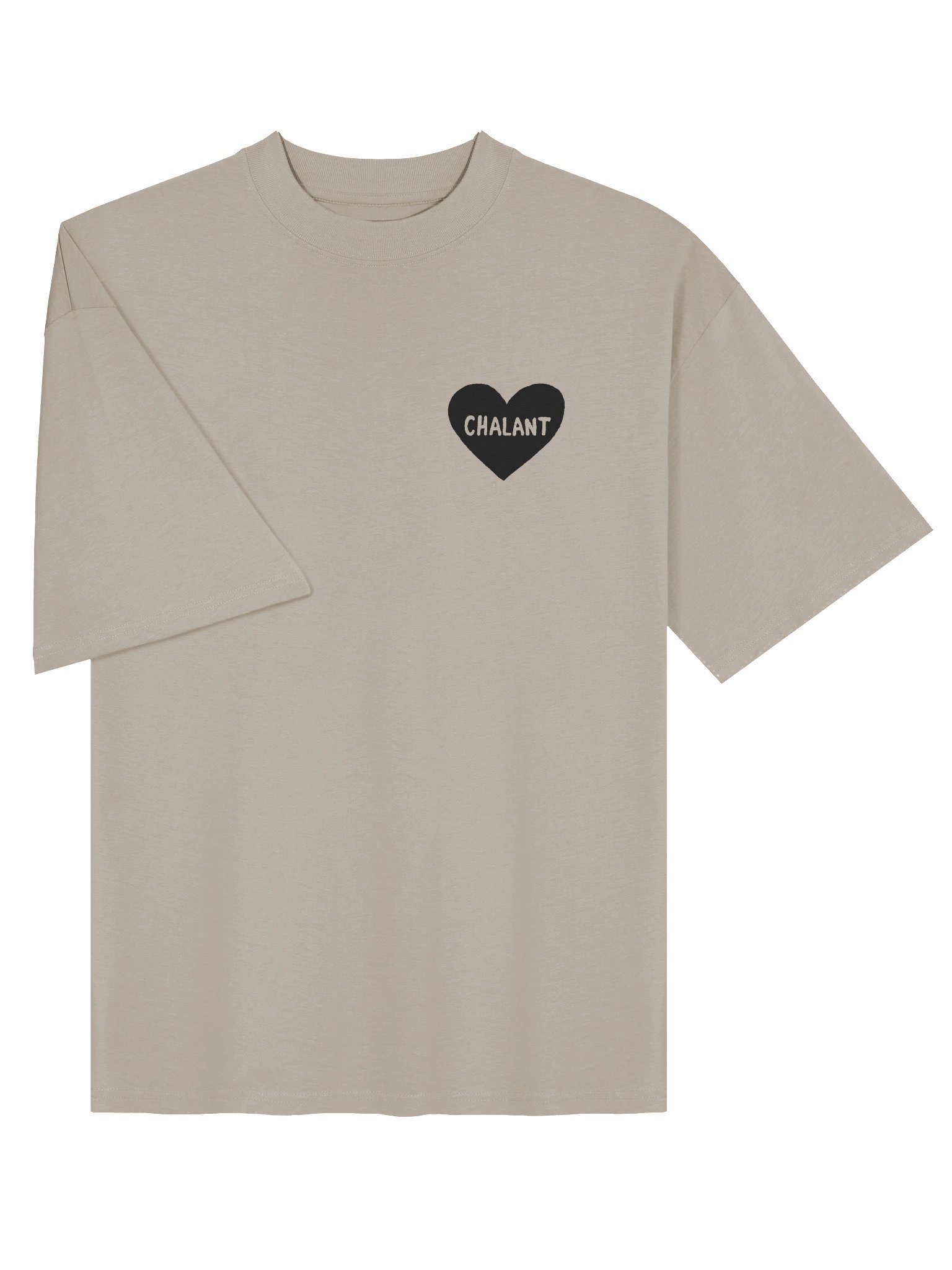 < CHALANT 3 black printed boxy oversized tee product image (13)