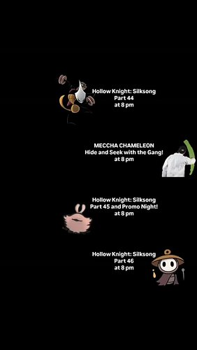 This Week's Tentative Stream Schedule - 9/28/2026 📆
.
.
.
#Twitch #TheGoreyDetails #Gaming #HollowKnightSilkSong #MecchaChame...