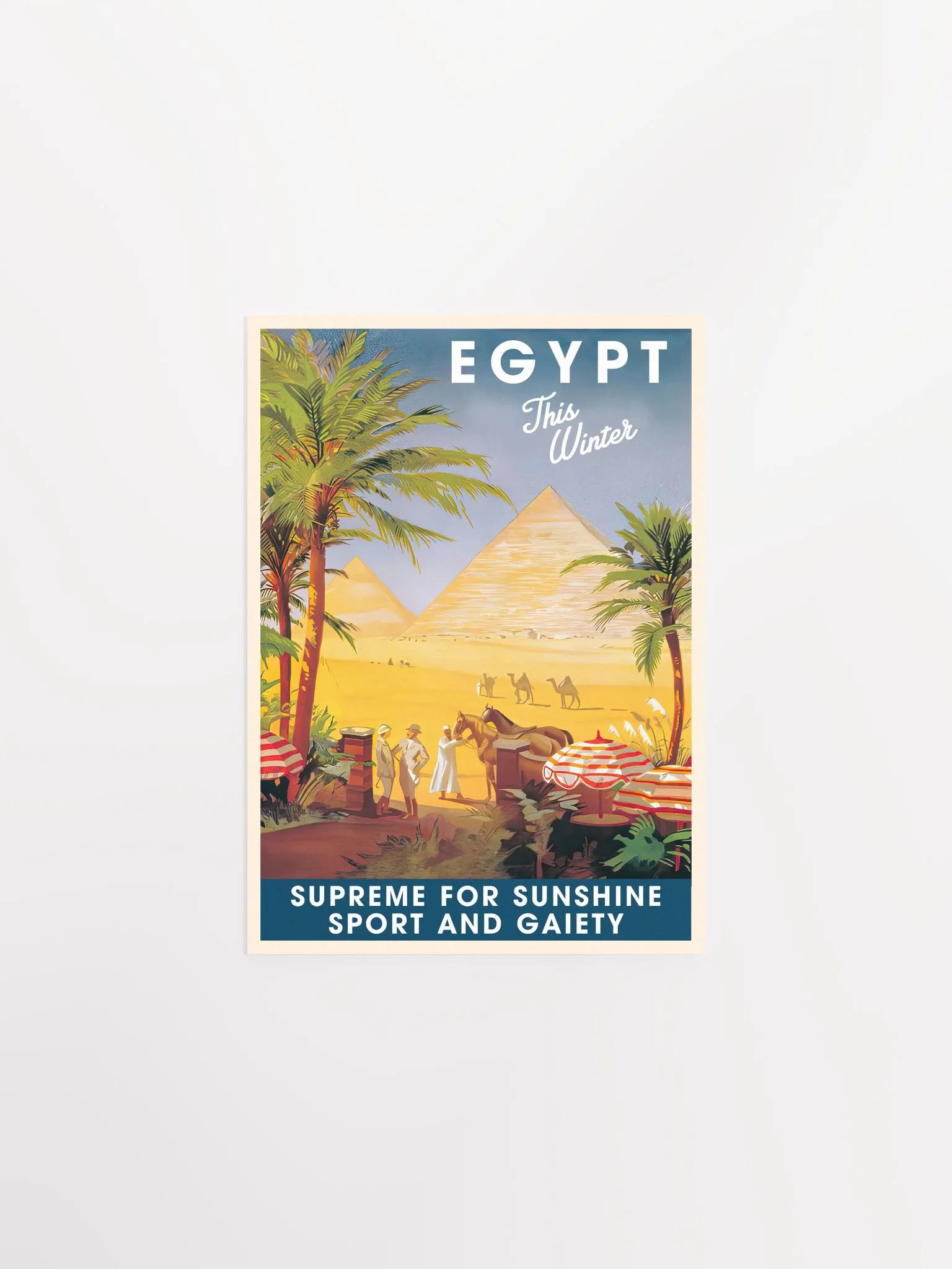 Egypt for Winter, 1930s — retro vintage travel poster product image (6)
