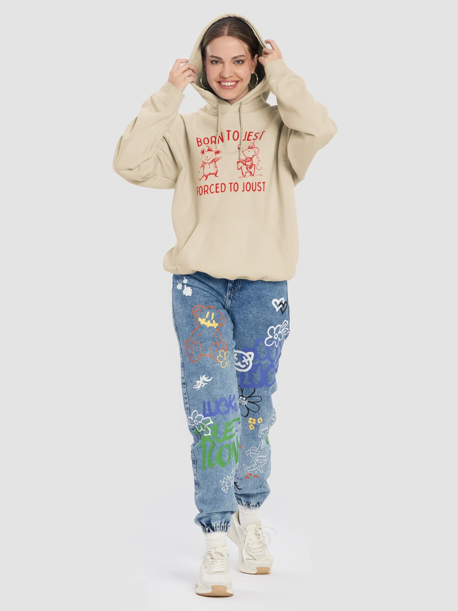 Born to jest forced to joust Hoodie product image (8)