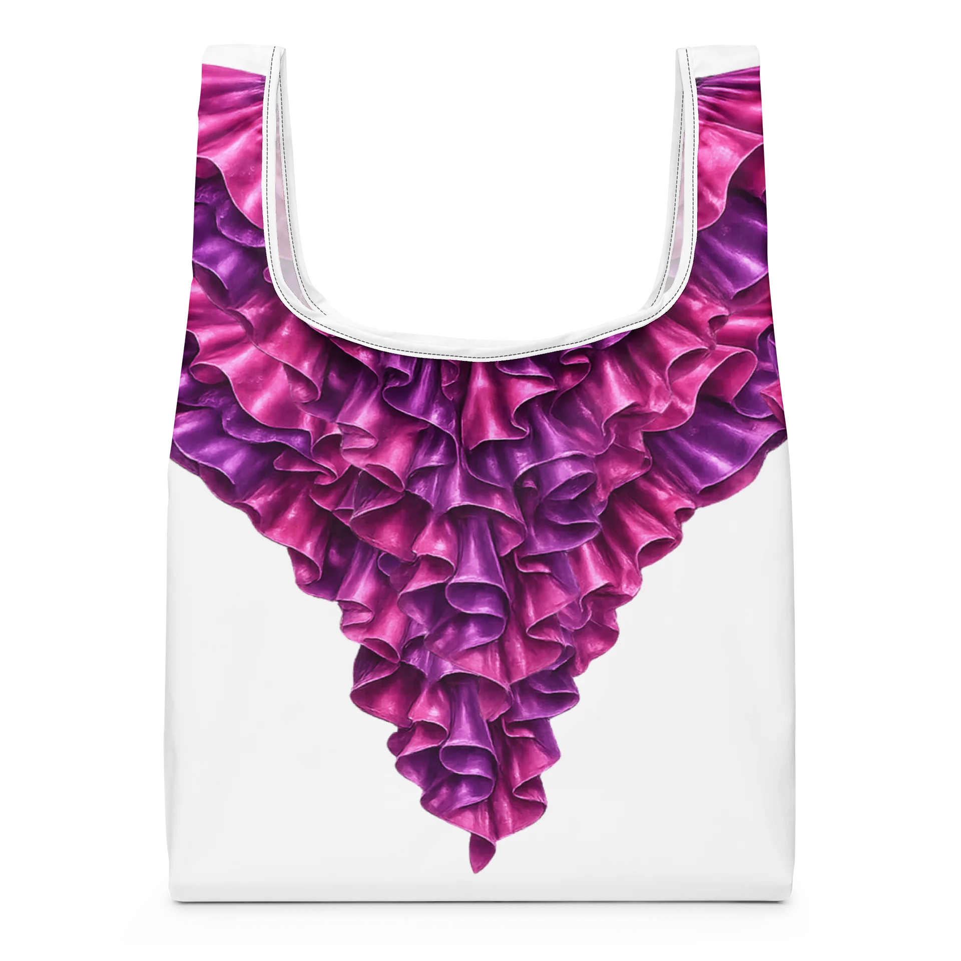 Ruffled Triangle All-Over Print Bag product image (1)