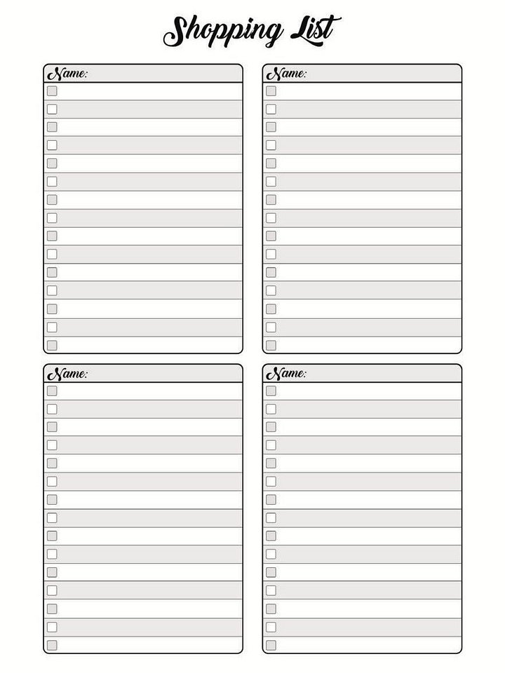 100-Page Shopping List Book: Stay Organized and Simplify Your Grocery Trips product image (2)