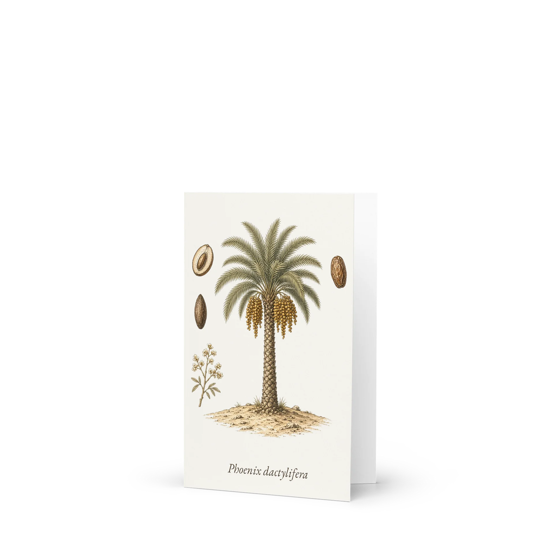 Vintage Botanical Date Palm Greeting Card product image (1)