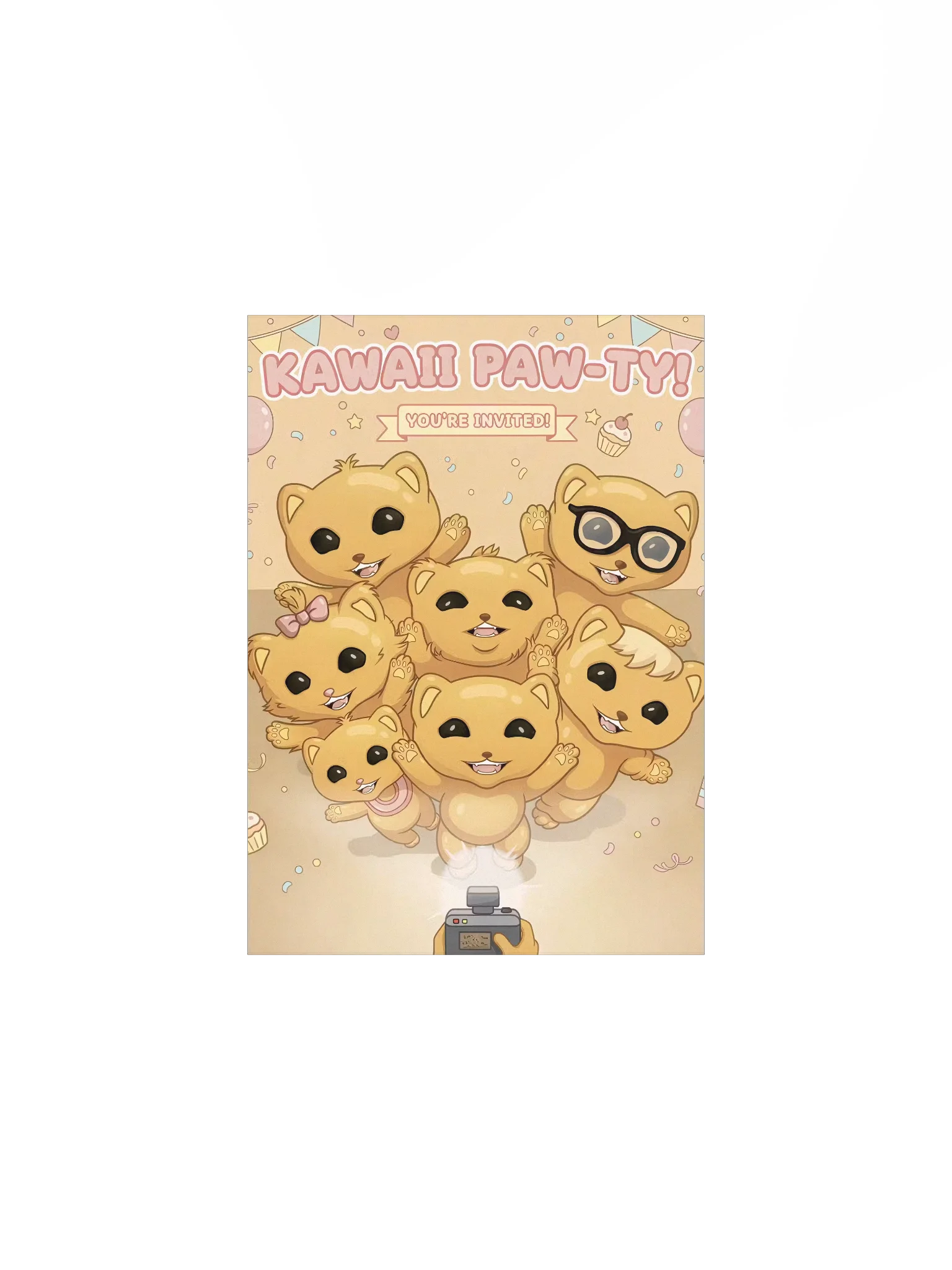 KITTEN NUGGET PAW-TY POSTER product image (2)