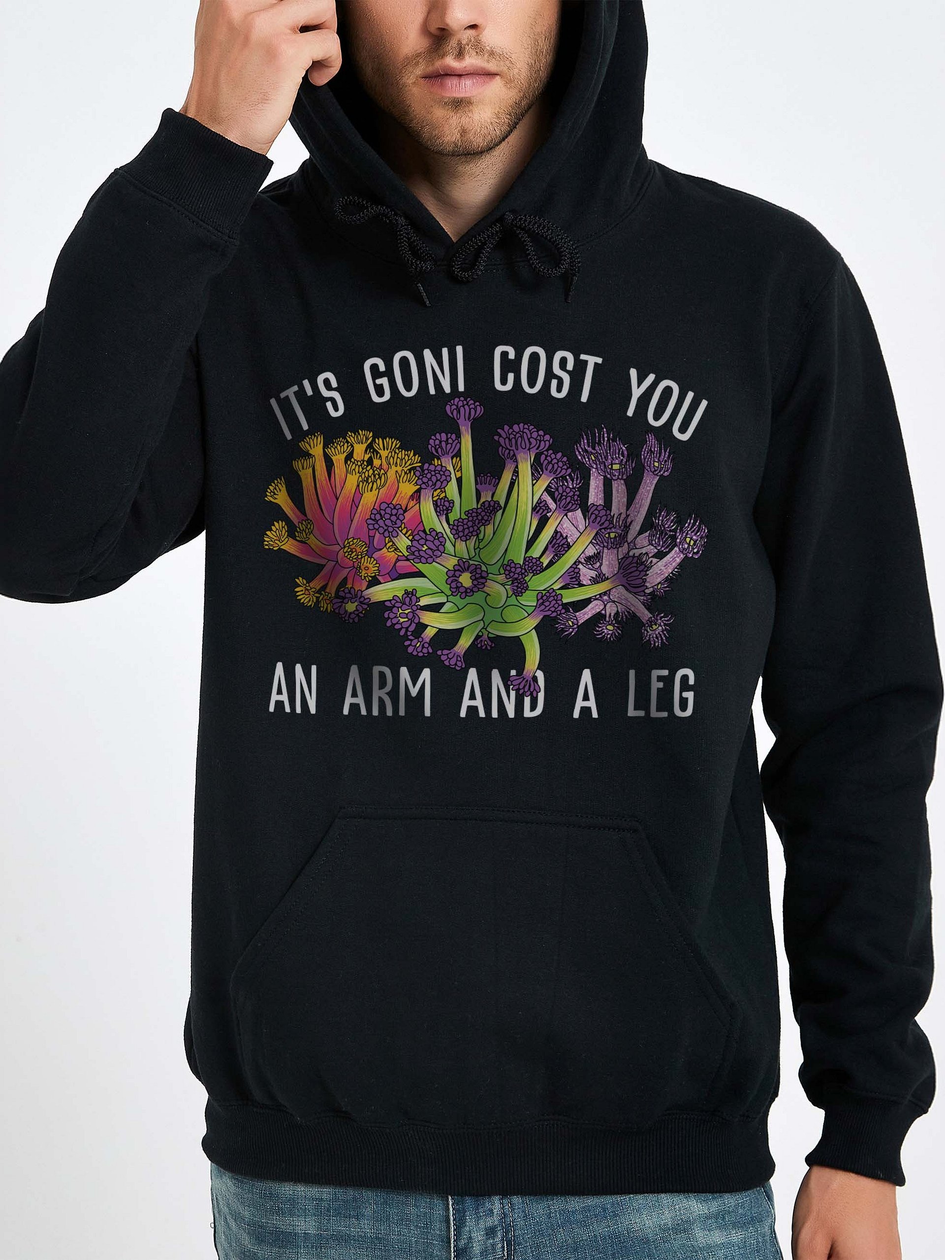 It's Goni Cost You an Arm and a Leg Goniopora Hoodie for Reef Aquarium Lovers product image (2)