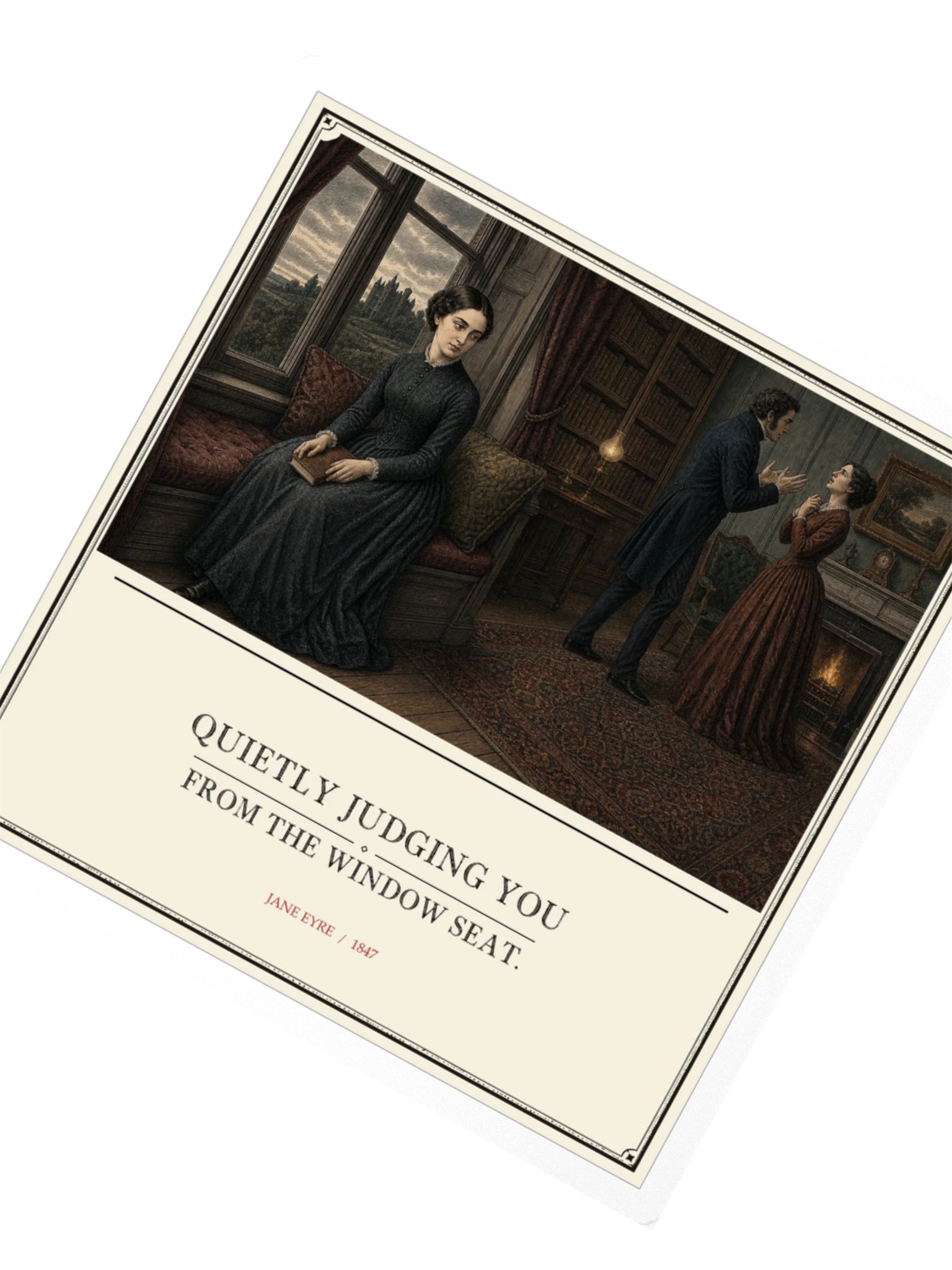 Window Seat Judgment -- Jane Eyre Sticker product image (2)