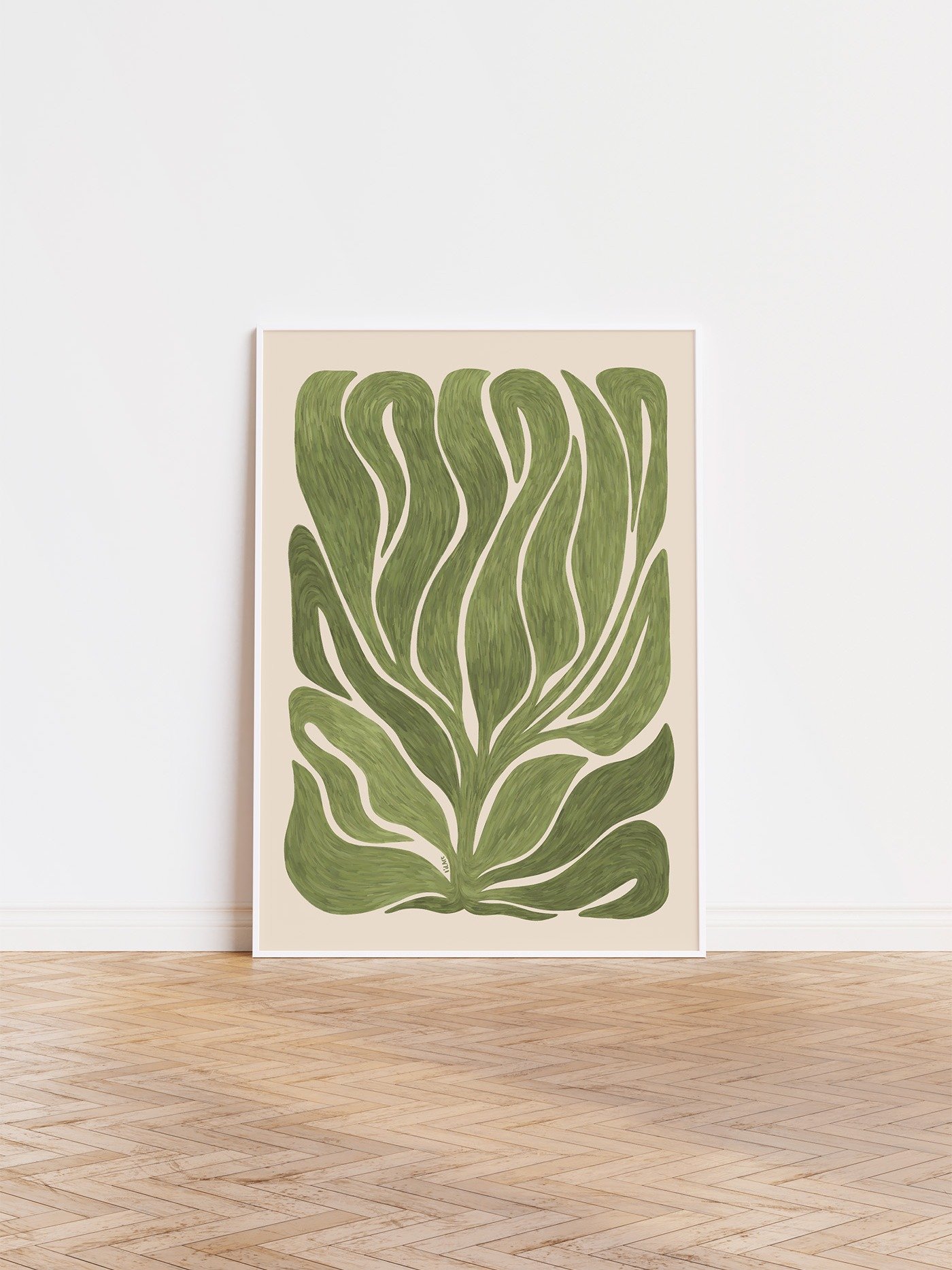 Moody Botanical Art, Bold Leaf Print product image (1)