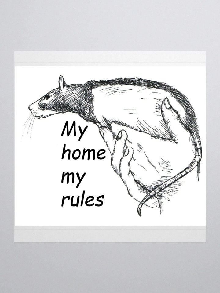 Rat home sticker product image (1)