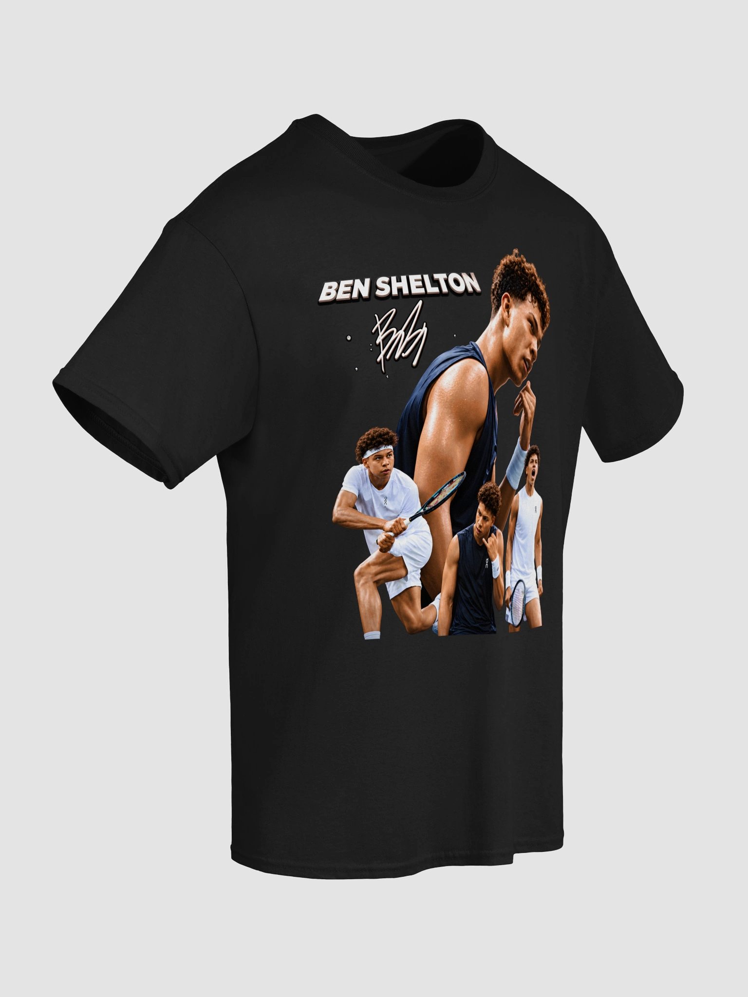 Ben Shelton Vintage Bootleg T-Shirt | Autograph Dialed In Tennis Shirt product image (5)