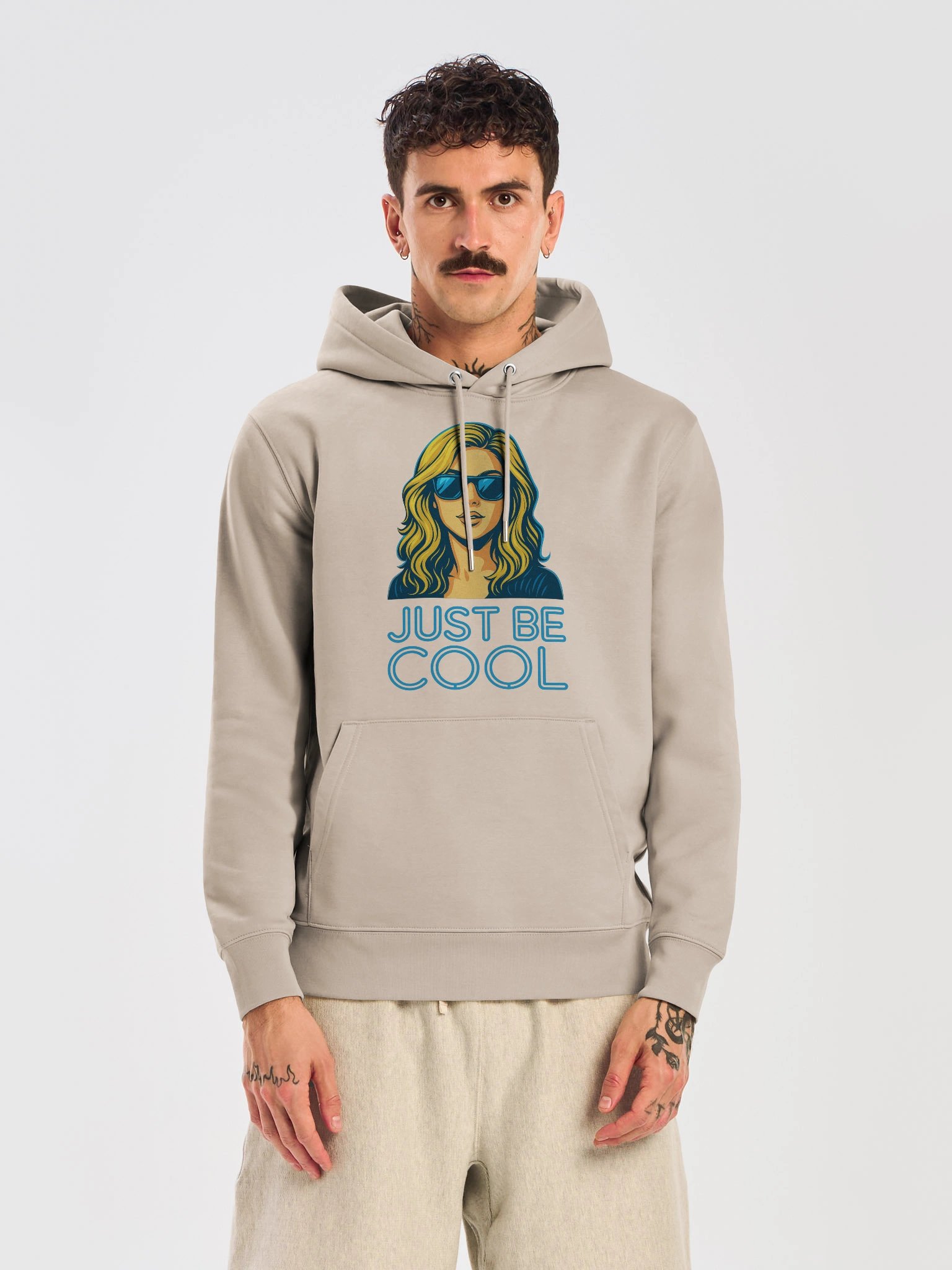 The JUST BE COOL (Pop Art) Graphic Hoodie product image (17)