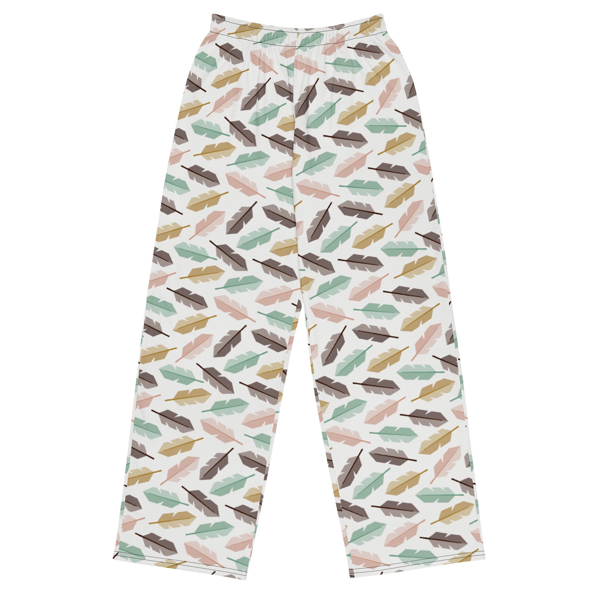 Mid-Century Modern Feathers Unisex Wide Leg Pants product image (1)