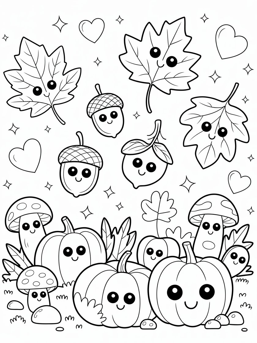 25 Autumn Coloring Pages product image (3)