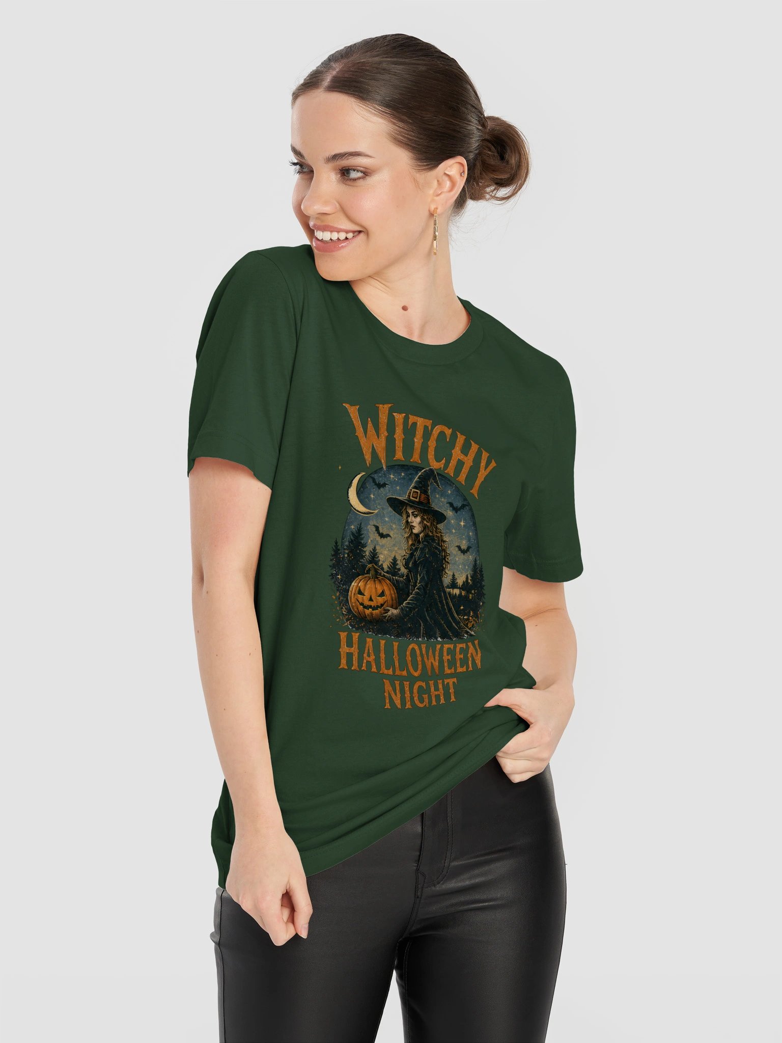 Witchy Halloween Night Graphic Tee product image (31)