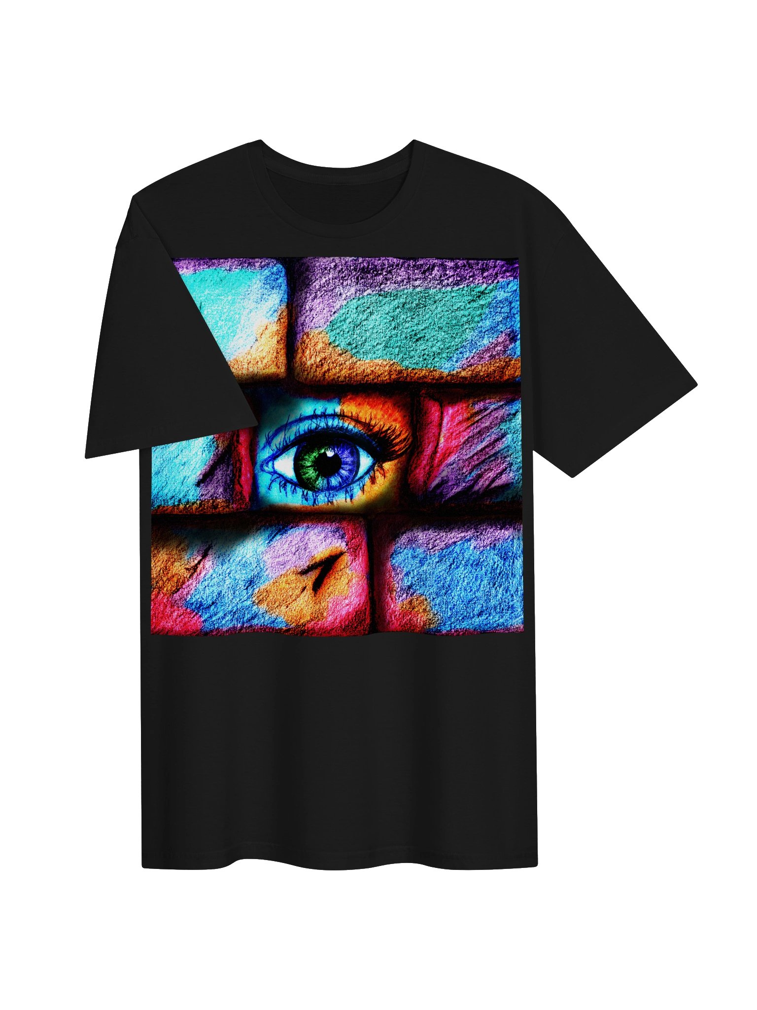 "Eye behind wall" T-Shirt. Unisex Gildan Softstyle T-Shirt product image (2)