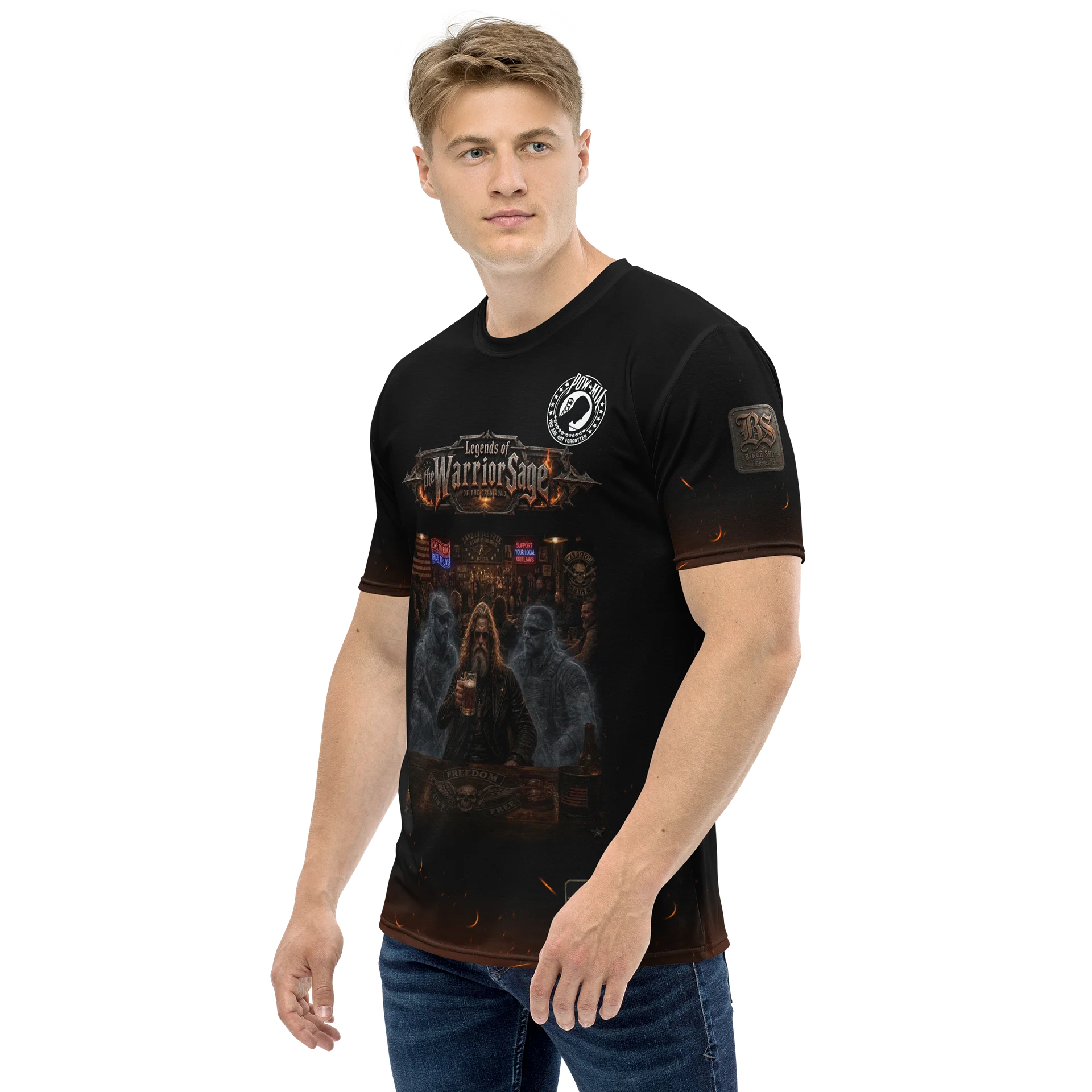 Warrior Sage "Freedom Aint Free" MötoGraffitti Tee product image (3)