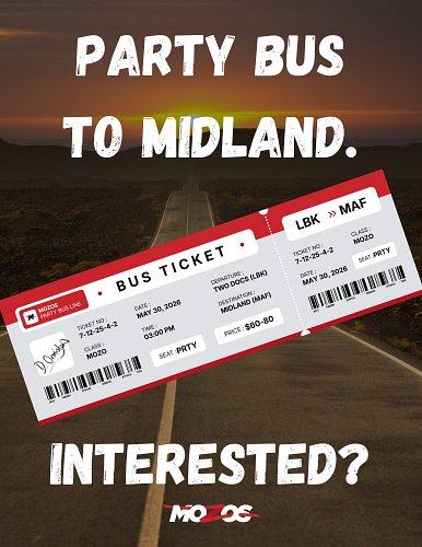 Matadors Fans, want VIP travel to and from Midland this Saturday? 🚍

We're working on acquiring a party bus for up to 12 fans...