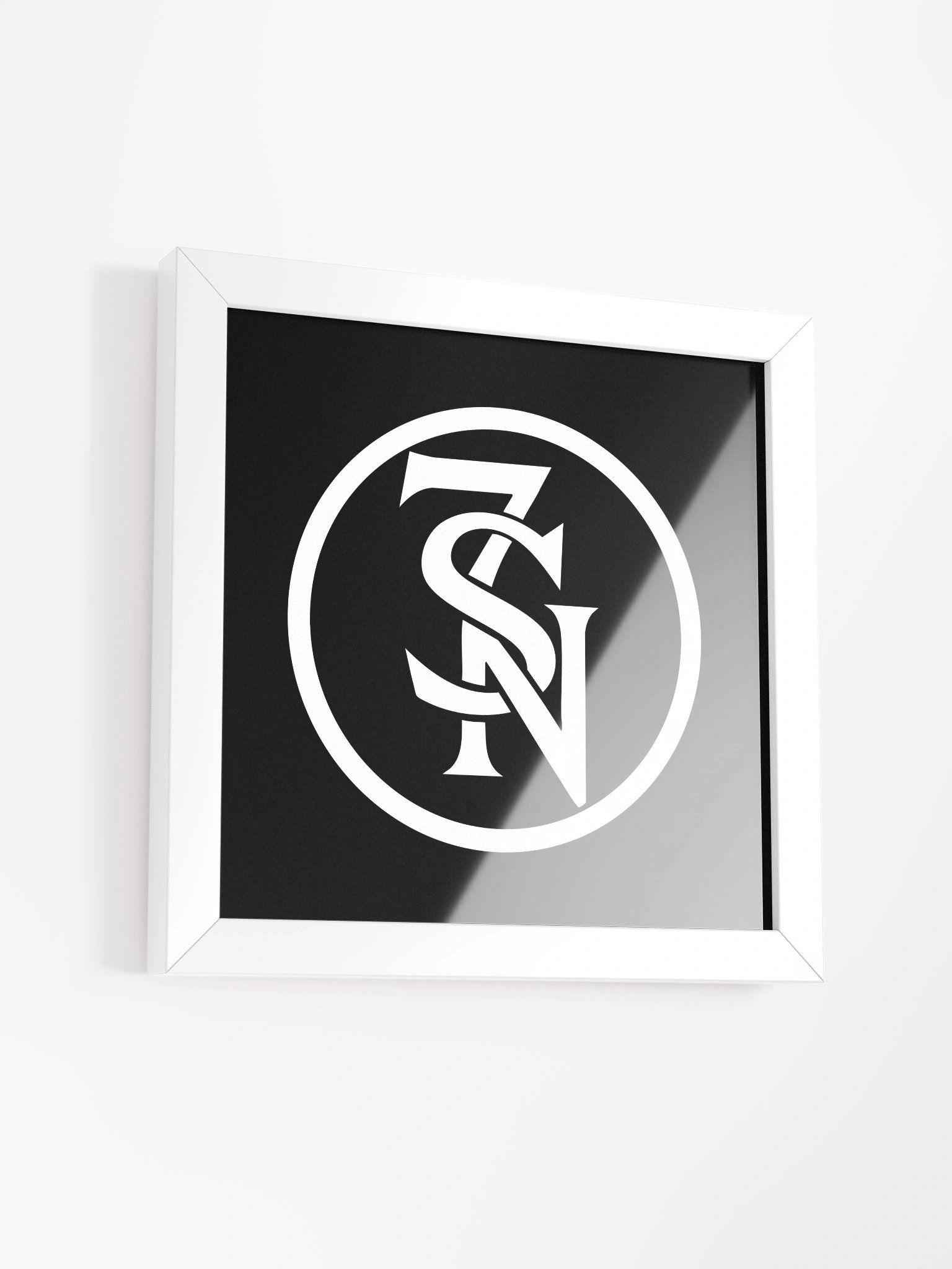Seven Shades of Nothing White Logo on Framed Matte Poster product image (3)