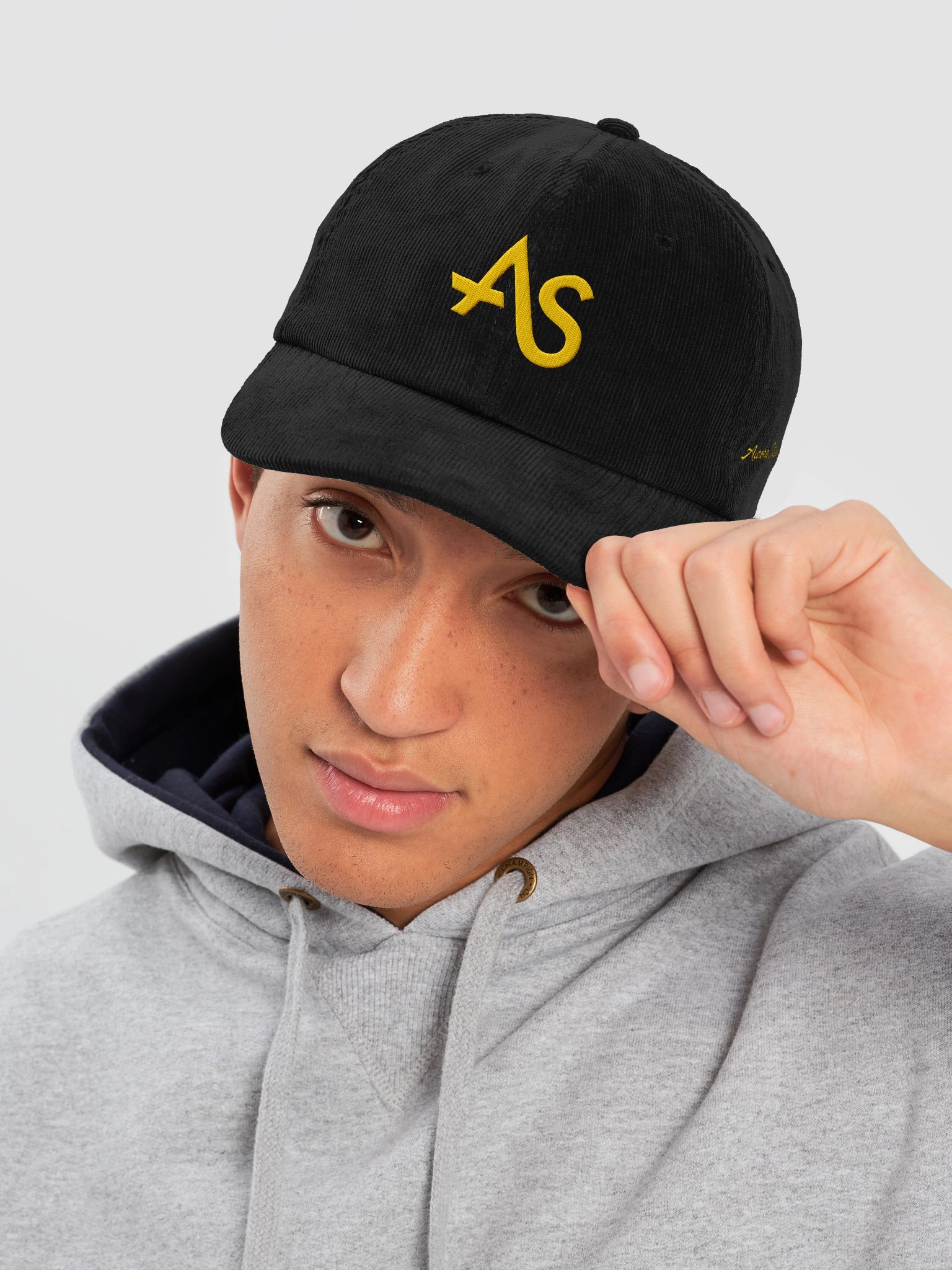 Yellow AS Logo Corduroy Dad Hat product image (5)