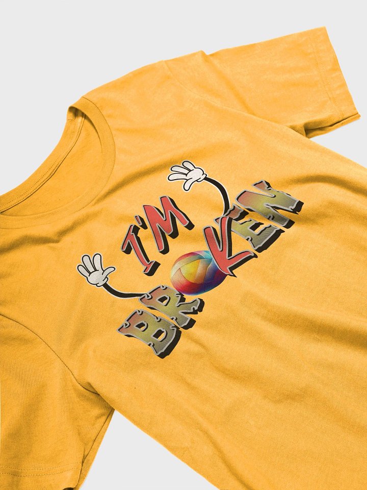 Im Ok Im Broken Volleyball Rainbow Brokenness T-Shirt product image (2)