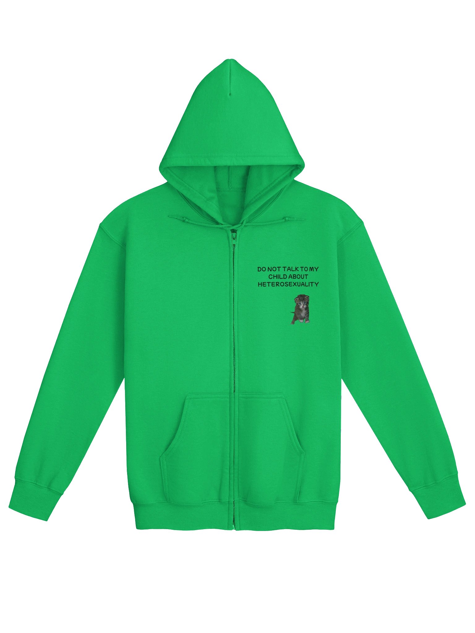 Do Not Talk To My Child About Heterosexuality Cat Zip Hoodie product image (26)