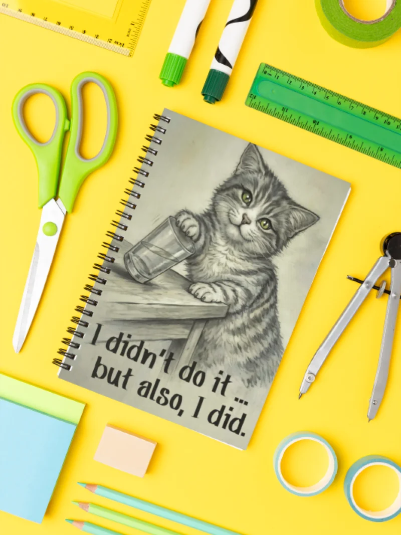 I Didn’t Do It Funny Cat Notebook product image (12)