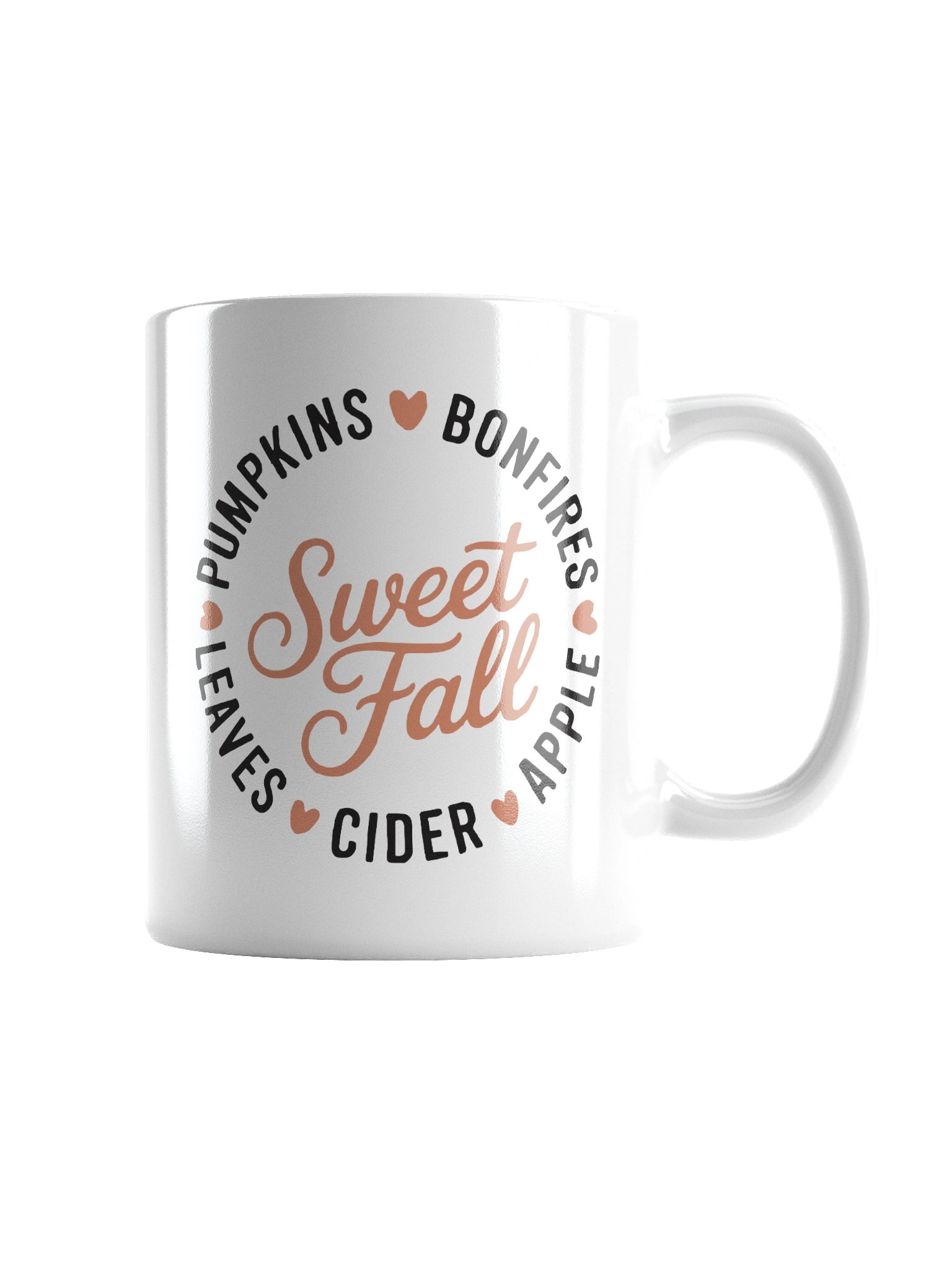 Autumn Sweet Fall Logo White Glossy Mug product image (5)
