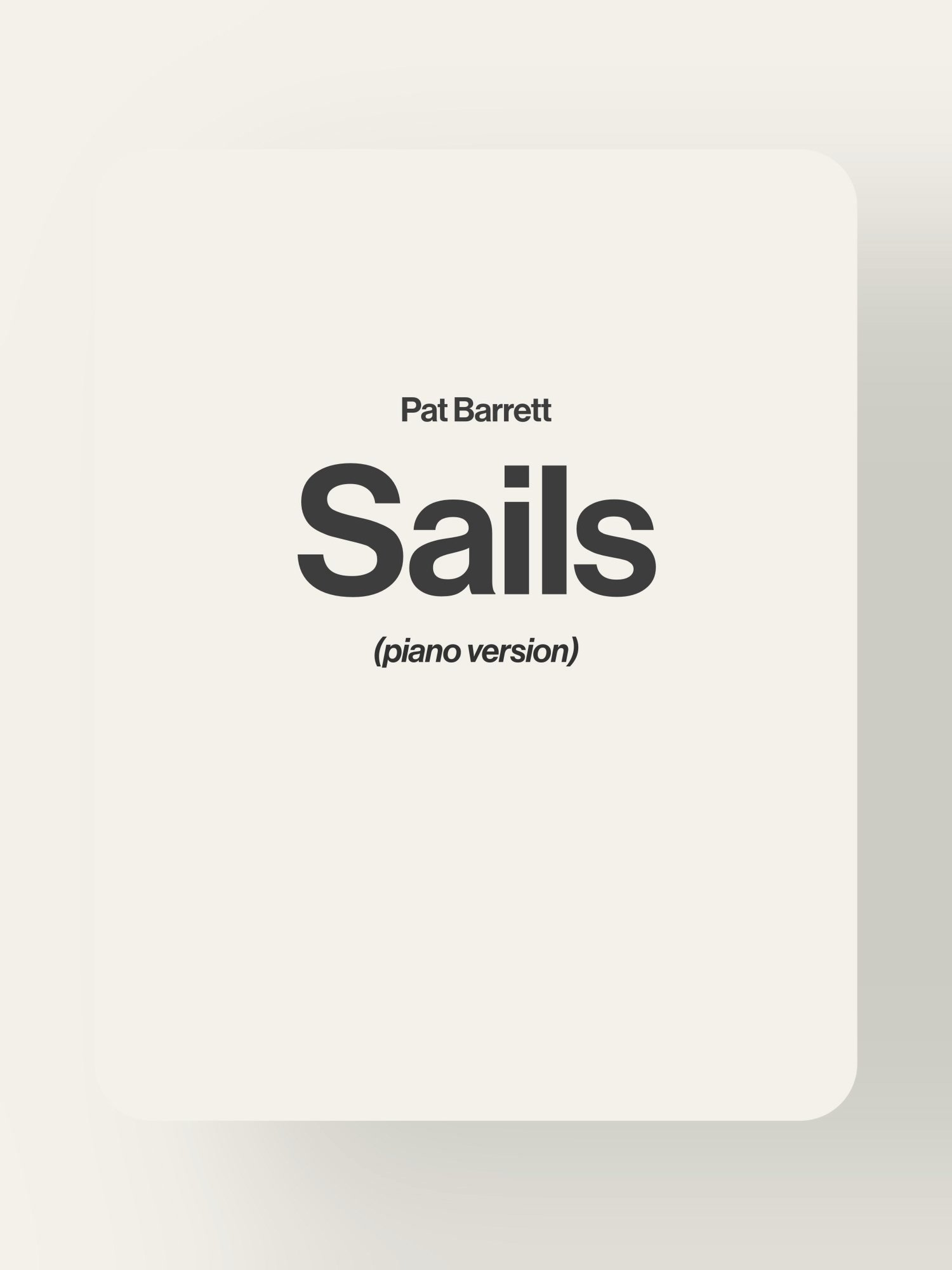 Sails - Pat Barrett product image (1)