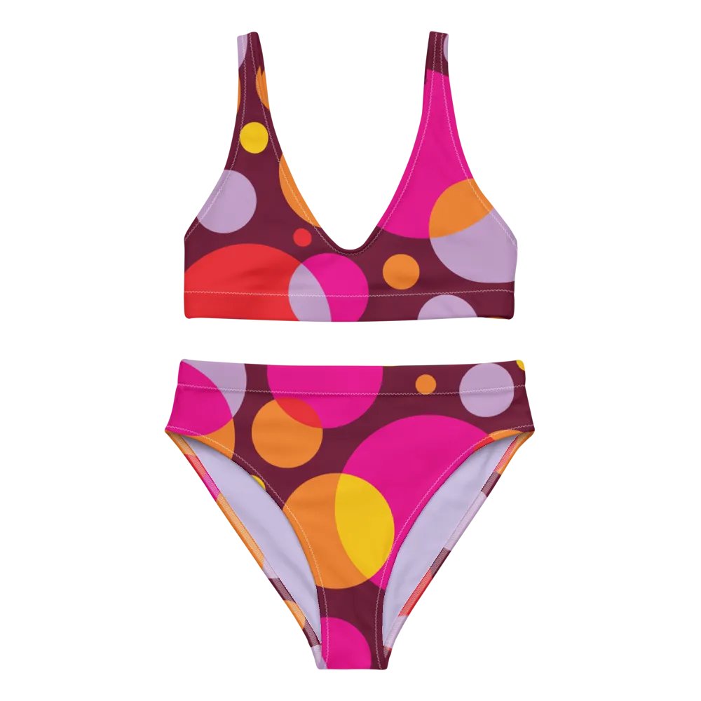 Vivid Energy Circle High-Waisted Bikini Set product image (2)