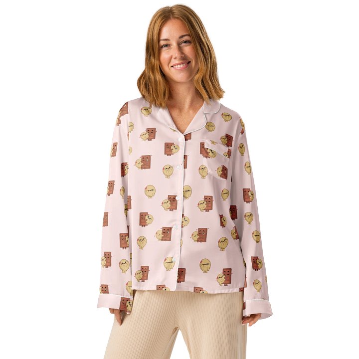 Choco & Pancake Long Sleeve Pajama Top product image (1)