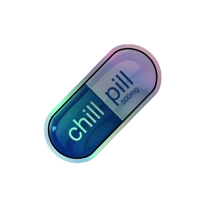 Chill Pill Holo Sticker product image (2)