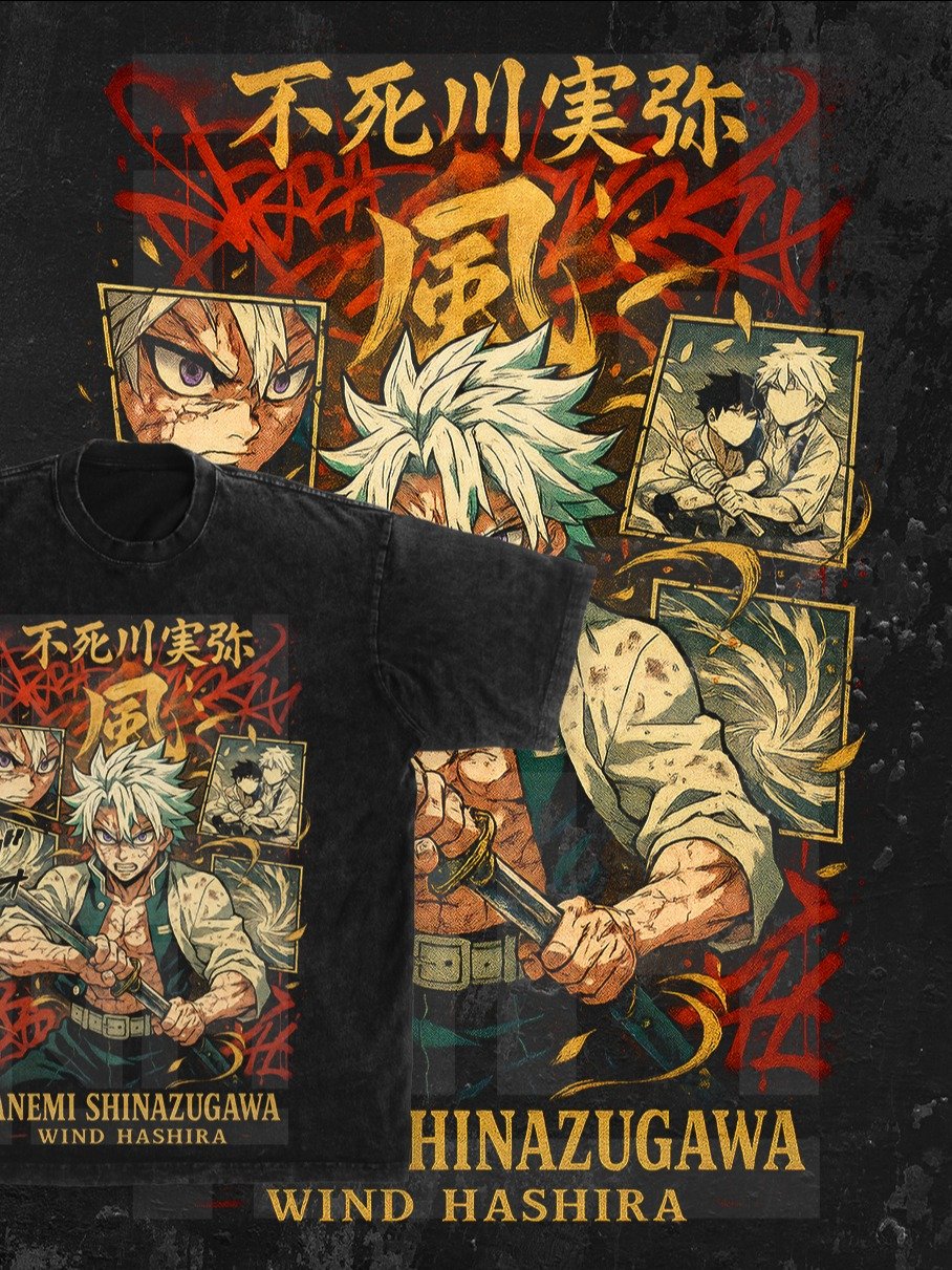 Sanemi Shinazugawa Demon slayer | Kimetsu no Yaiba t-shirt PNG design product image (1)