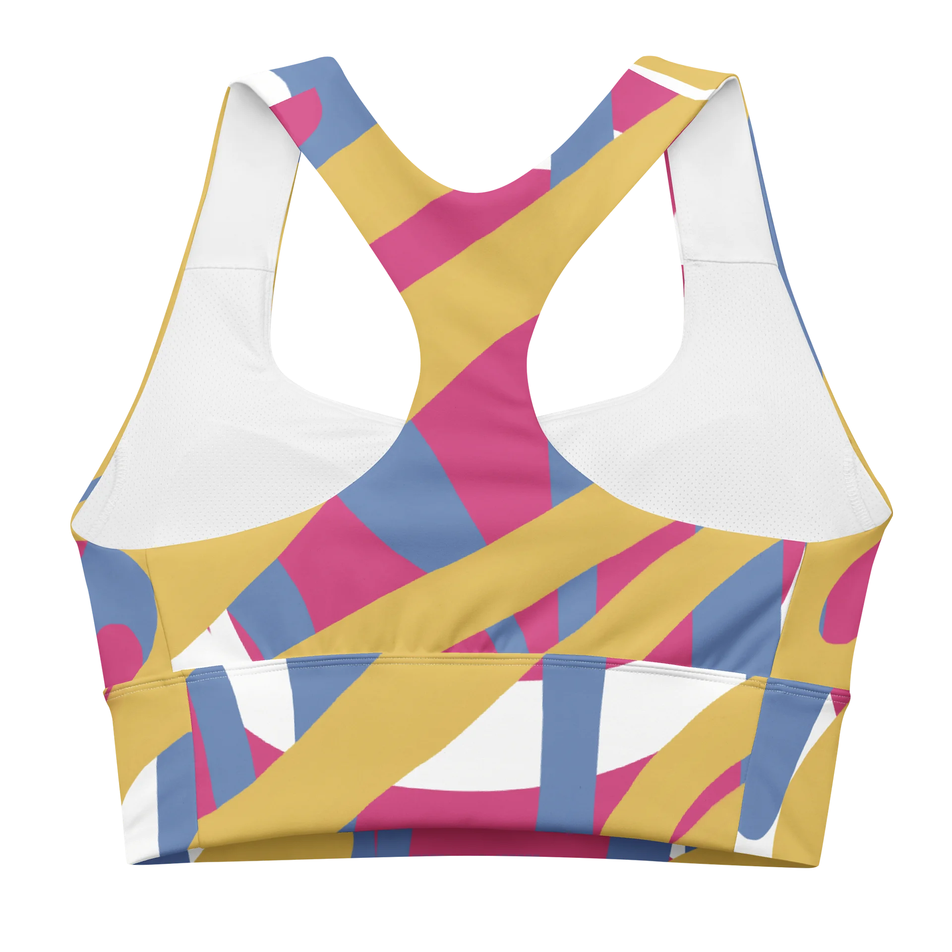 Retro Vibe Crop Top – Geometrisches Linien-Design product image (3)