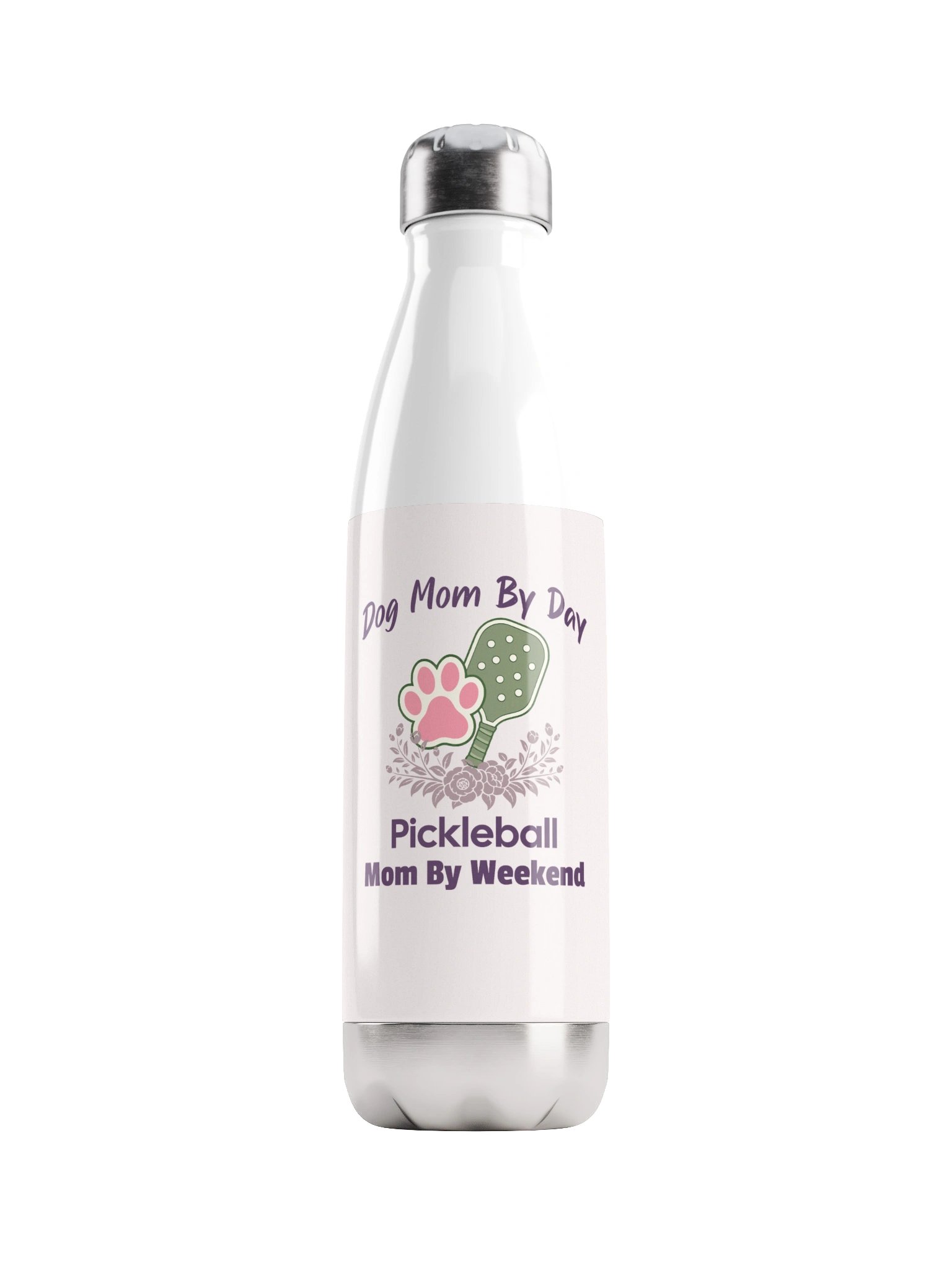 Dog Mom By Day Pickleball Mom By Weekend Water Bottle product image (1)