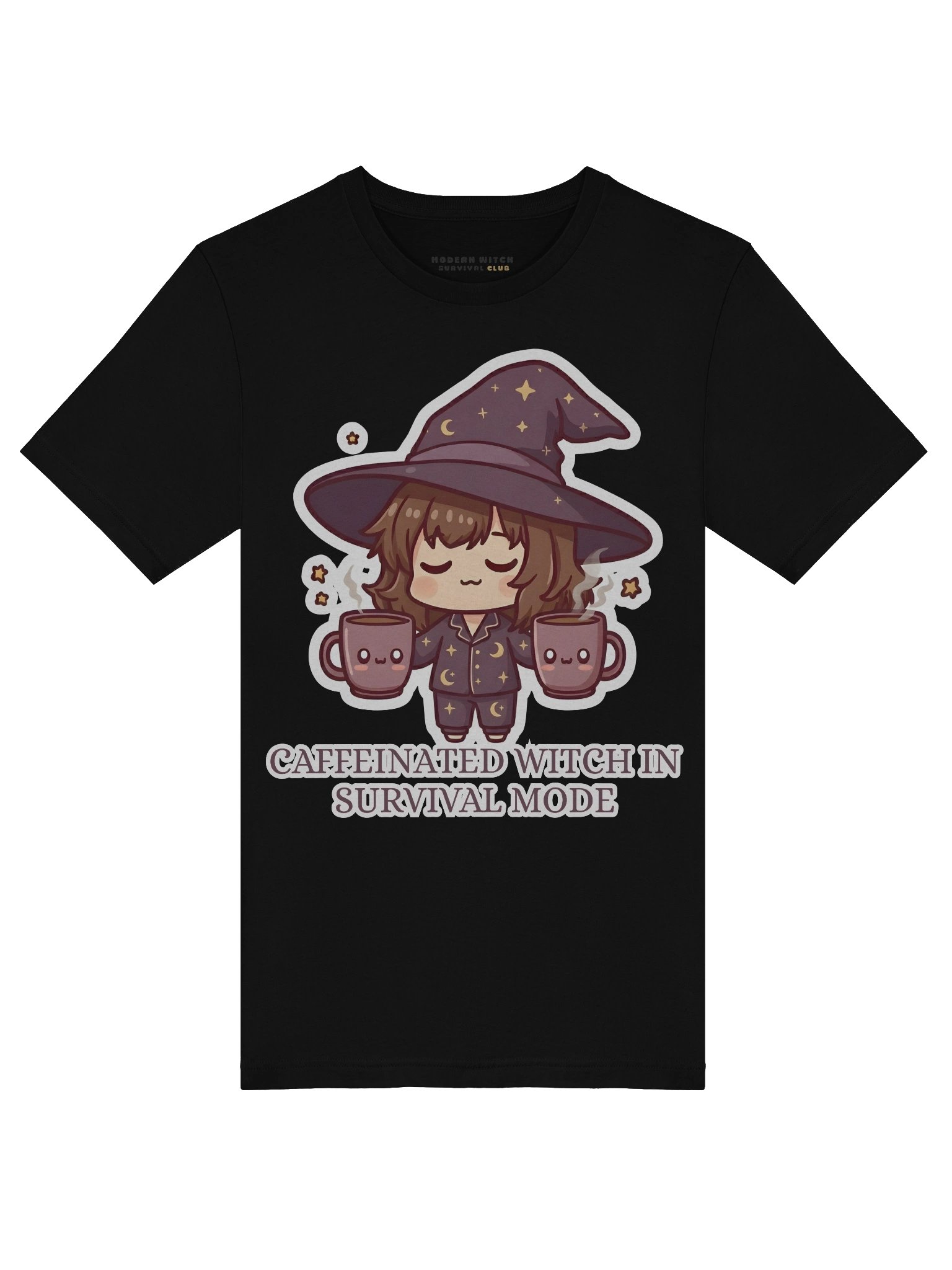 Caffeinated witch in survival mode - Cozy Witch T-Shirt product image (44)
