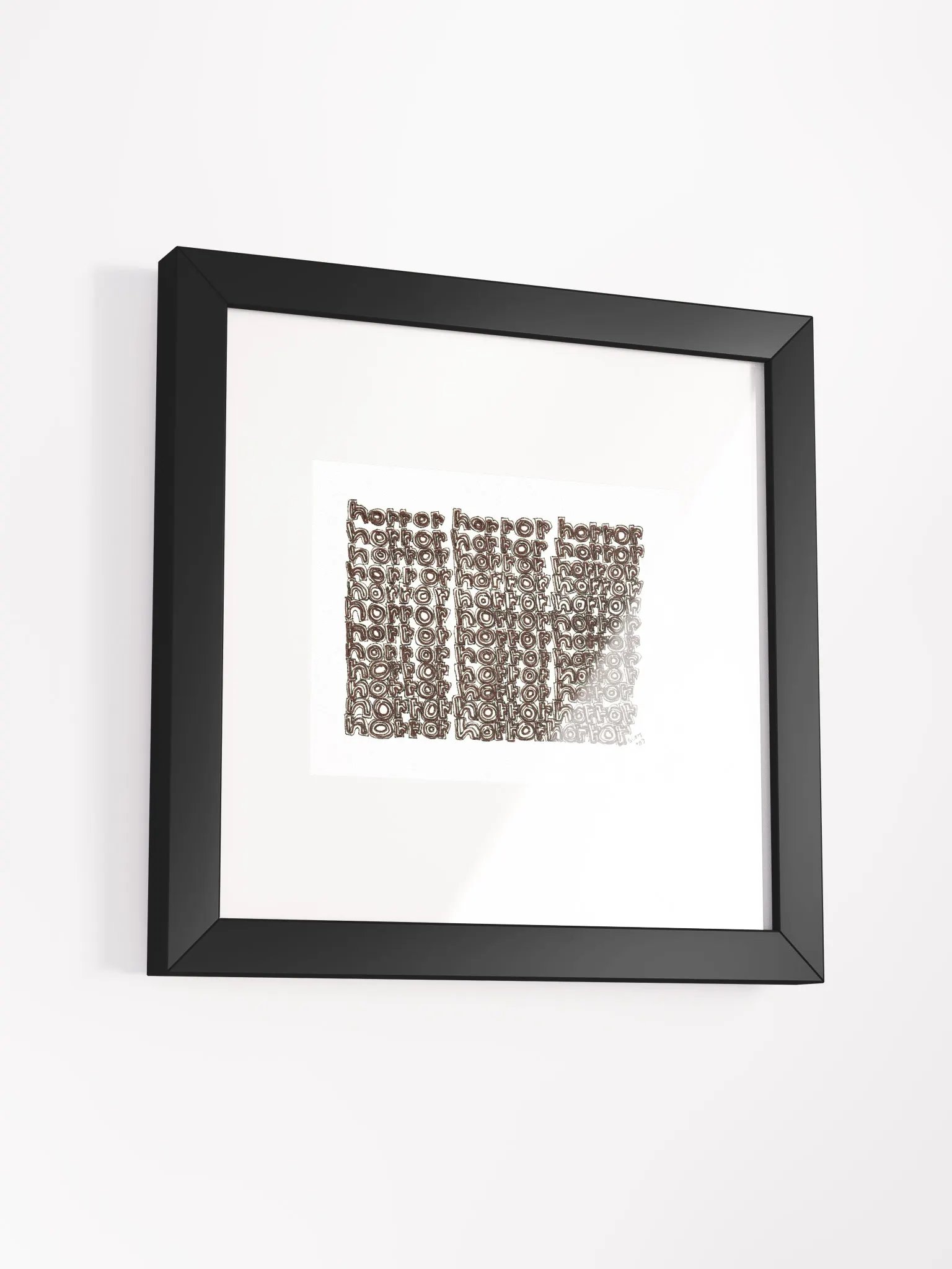 horror Panel Card Print Framed product image (2)