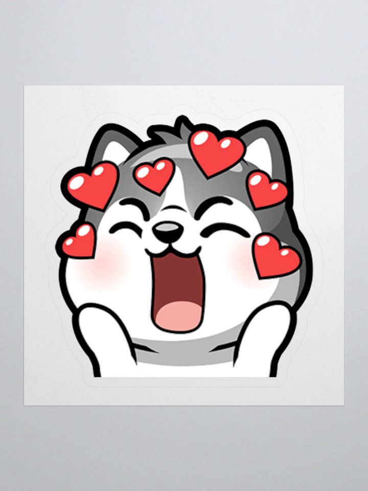 Husky Love Sticker product image (1)
