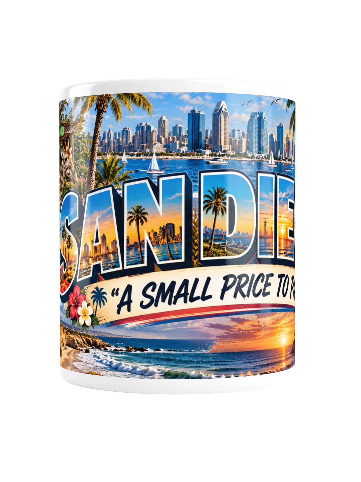 San Diego – A Small Price to Pay | Sarcastic Political Coffee Mug product image (2)
