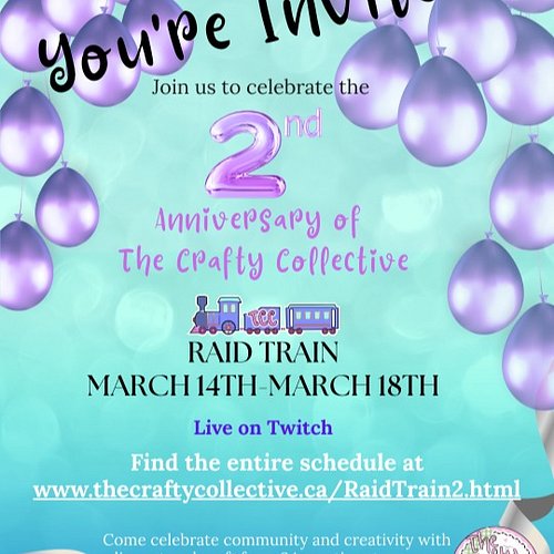 @supremedoom56 is launching the 3rd Raid Train for the TCC to celebrate the 2nd Anniversary of the TCC on Twitch. Today Satur...