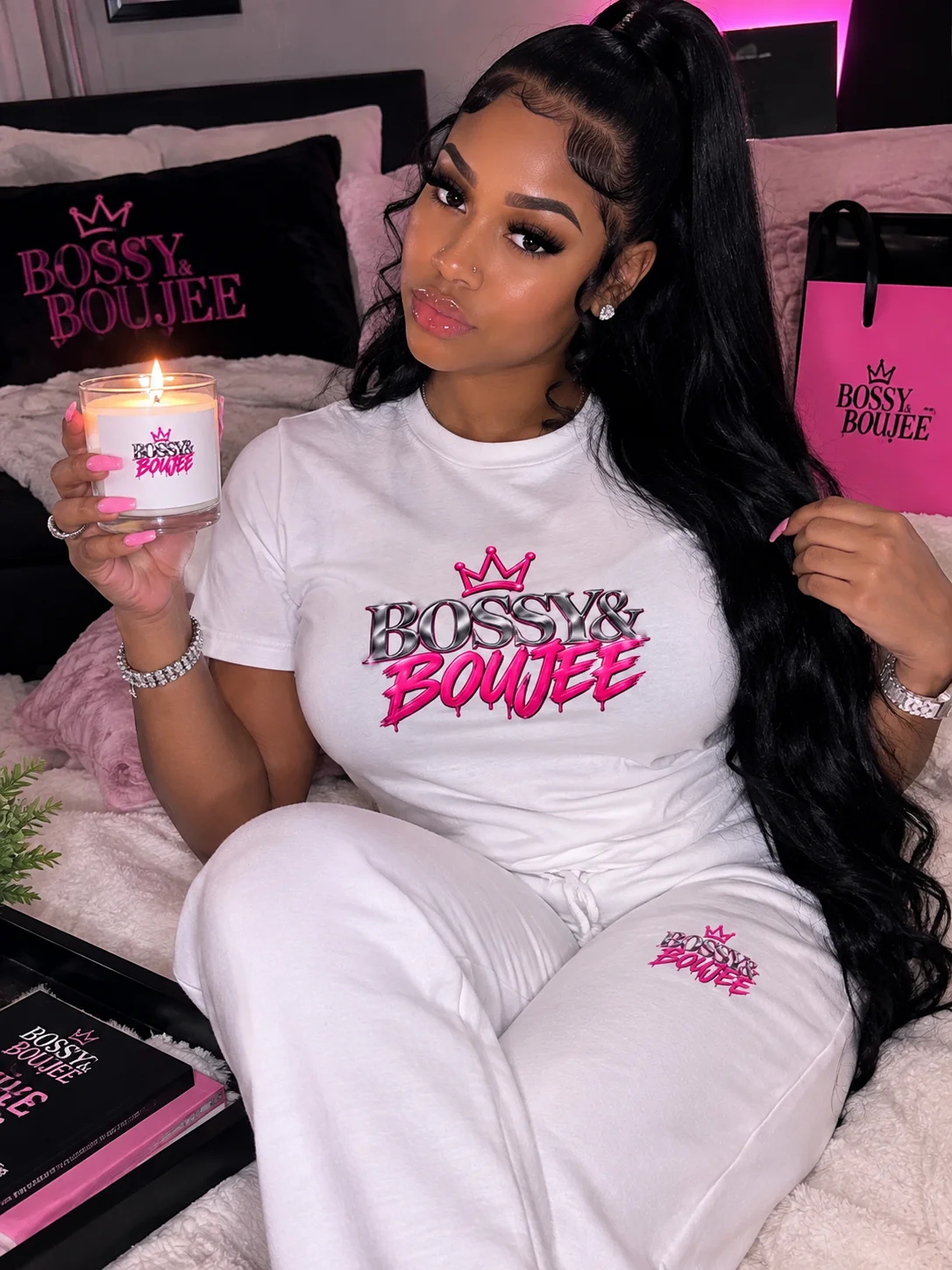 Bossy & Boujee Crown Candle product image (1)