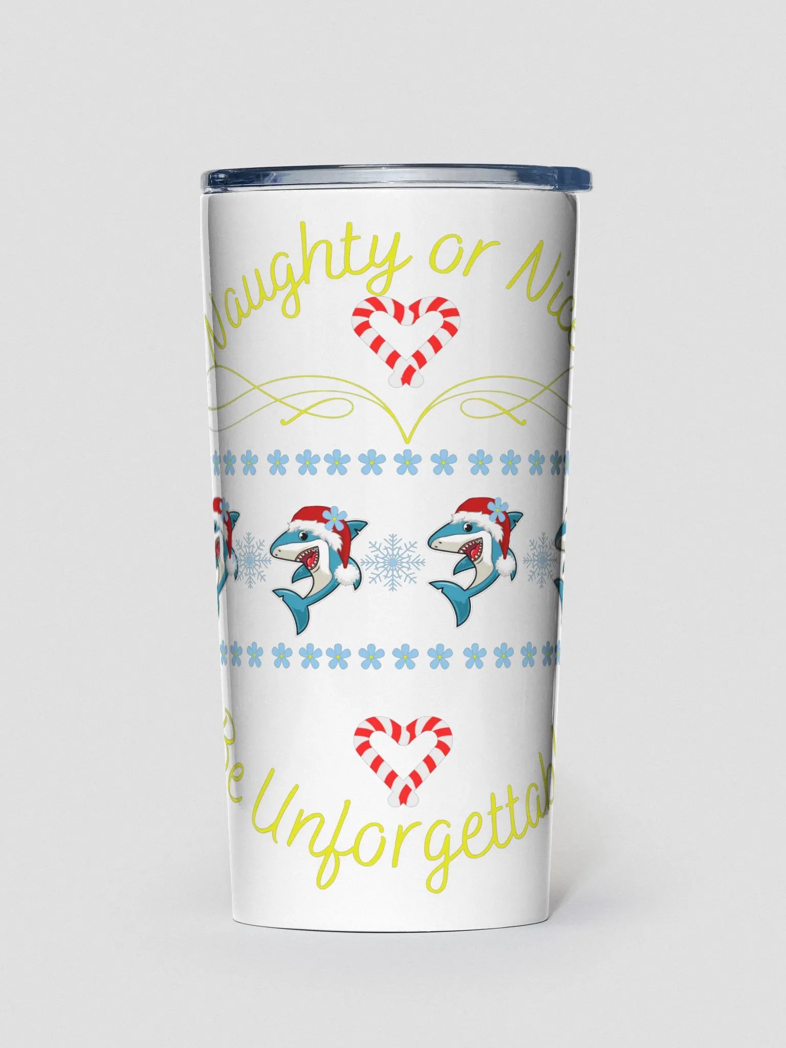 Naughty or Nice 20oz Stainless Steel Tumbler product image (2)
