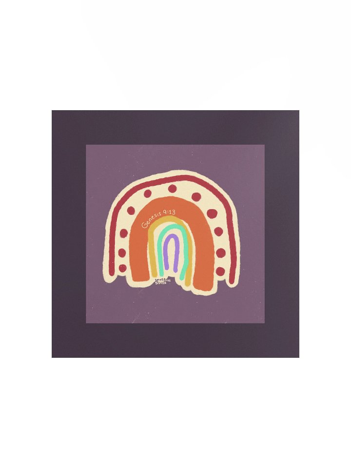 Doodley Boho Rainbow Poster product image (1)