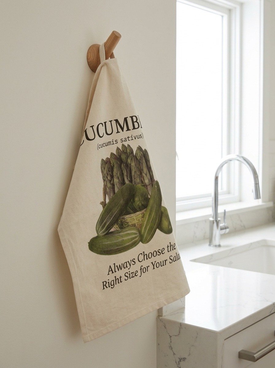 The "Cucumber" Botanical Tea Towel product image (2)