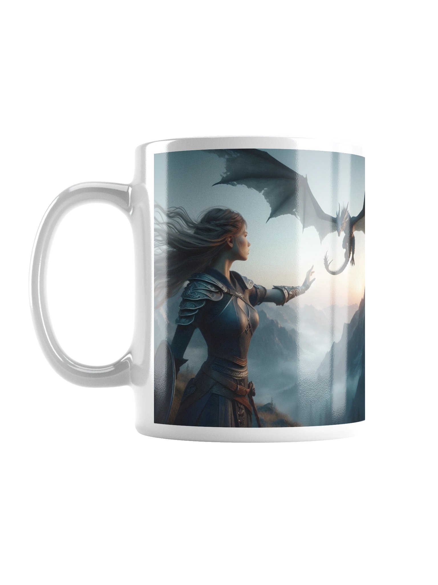 Reaching for Dragons White Mug product image (2)