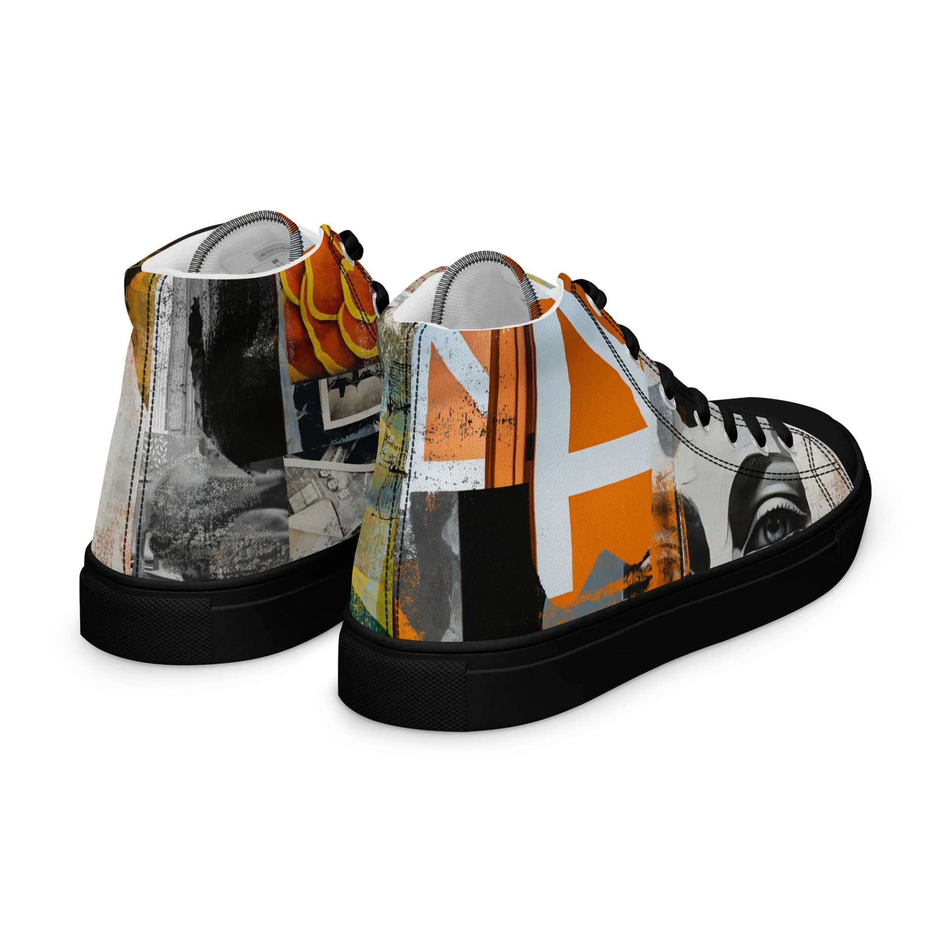 Mixed Media Artwork High Top Shoes product image (10)
