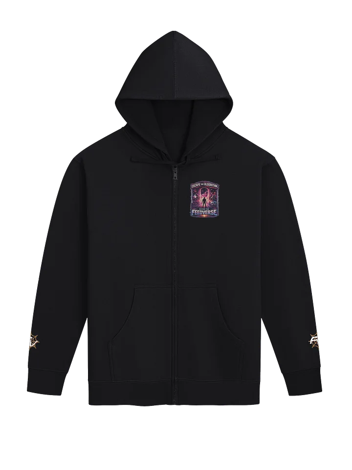 Escape the Algorithm Fleece Zip Up Hoodie product image (3)