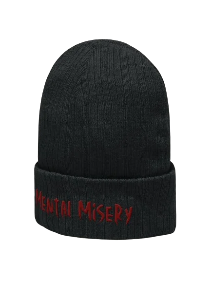 Mental Misery B&W Beanie product image (2)